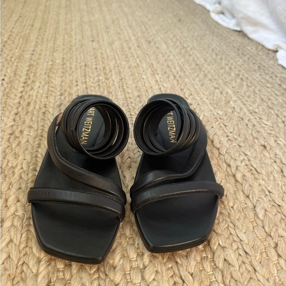 Stuart Weitzman Beatrix Flat Wrap Sandal